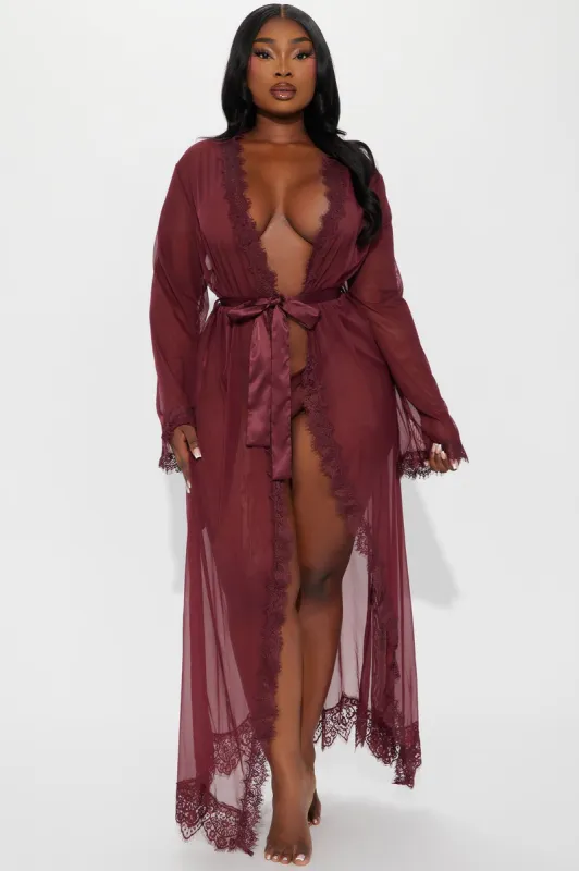 New Lover Long Robe - Wine sold by Fashion Nova