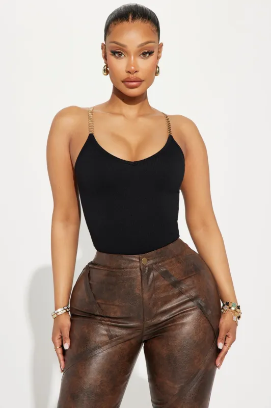 After Hours Chain Cami Top - Black sold by Fashion Nova
