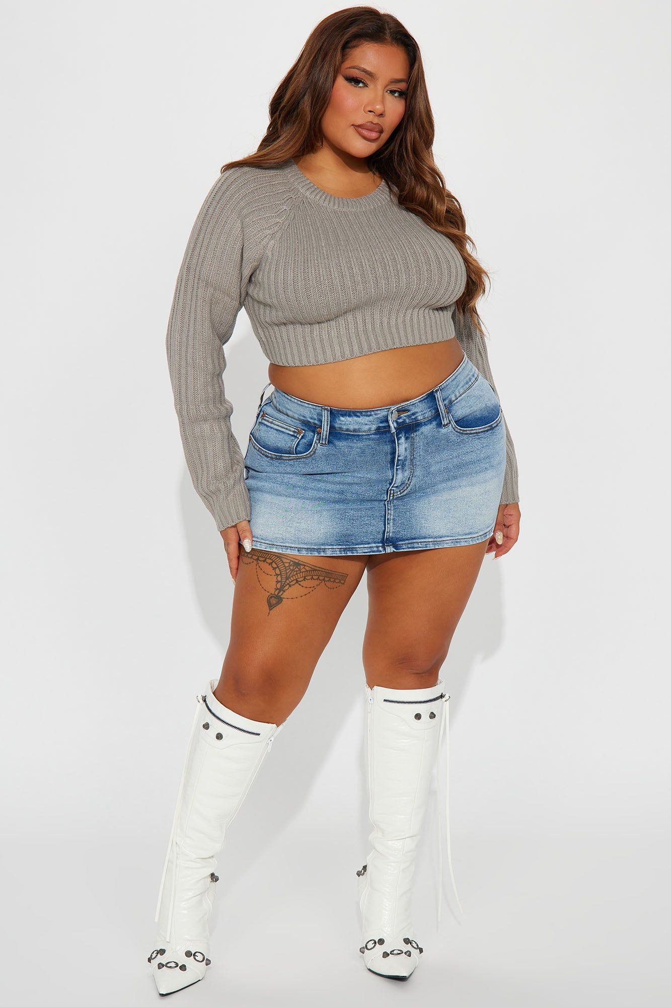 The Ultimate Staple Sweater - Grey sold by Fashion Nova product image thumbnail 5
