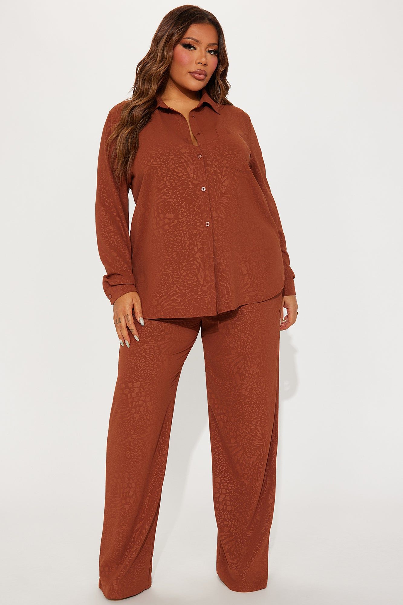 Wild Side Pant Set - Chocolate sold by Fashion Nova product image thumbnail 5