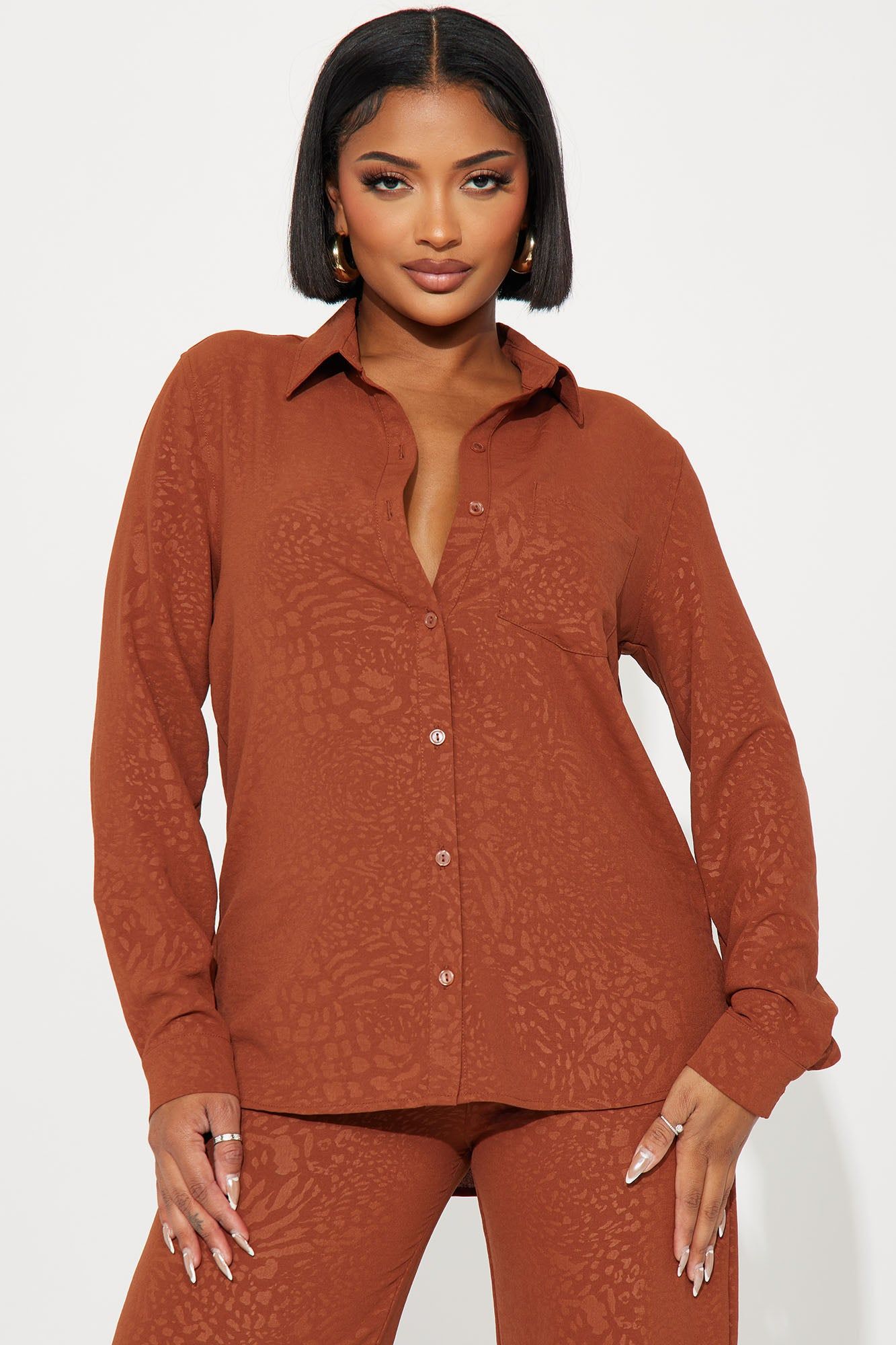 Wild Side Pant Set - Chocolate sold by Fashion Nova product image thumbnail 2