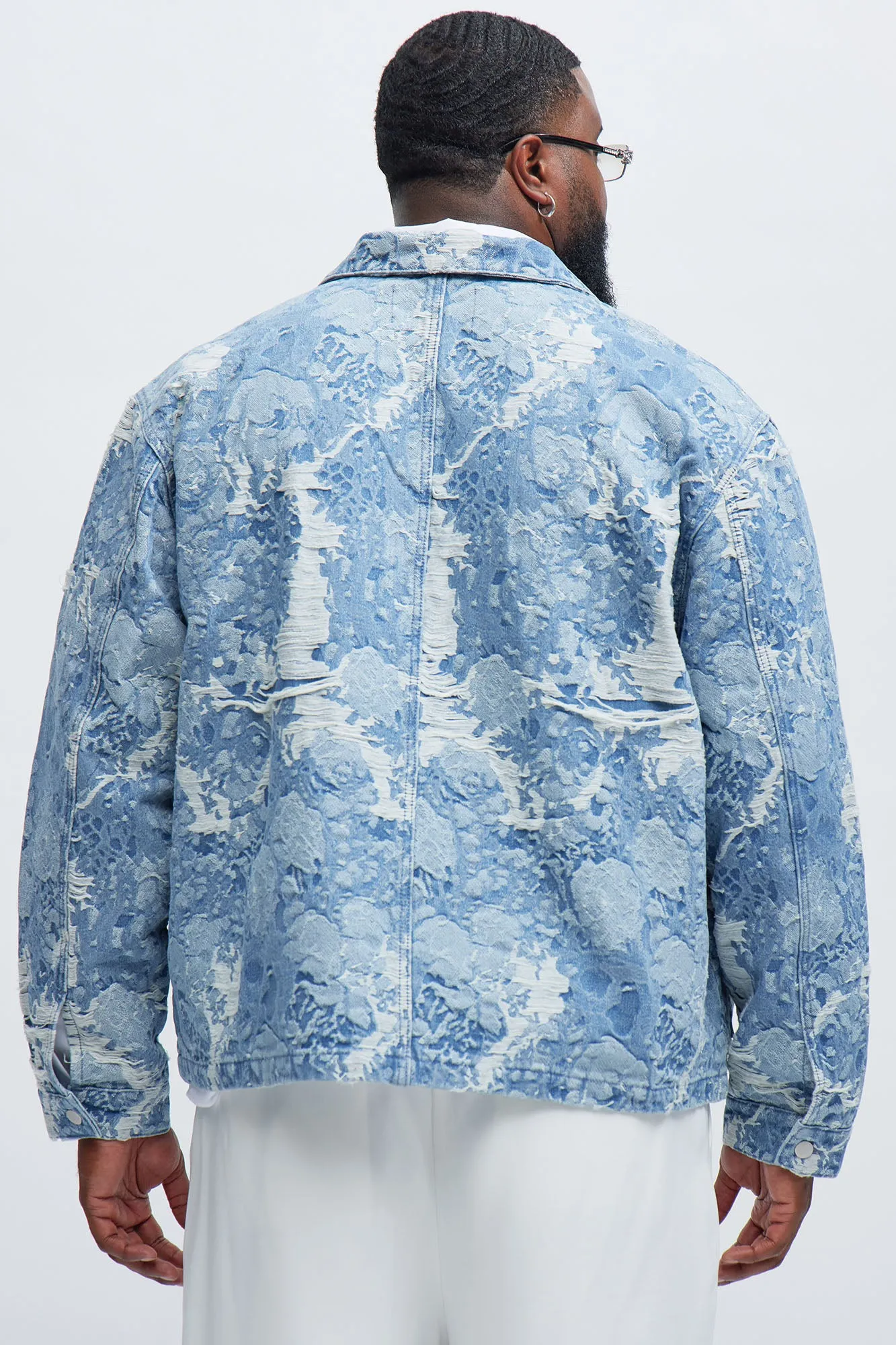 Inspired Denim Rivet Work Jacket - Light Wash - Light Wash sold by Fashion Nova product image thumbnail 4