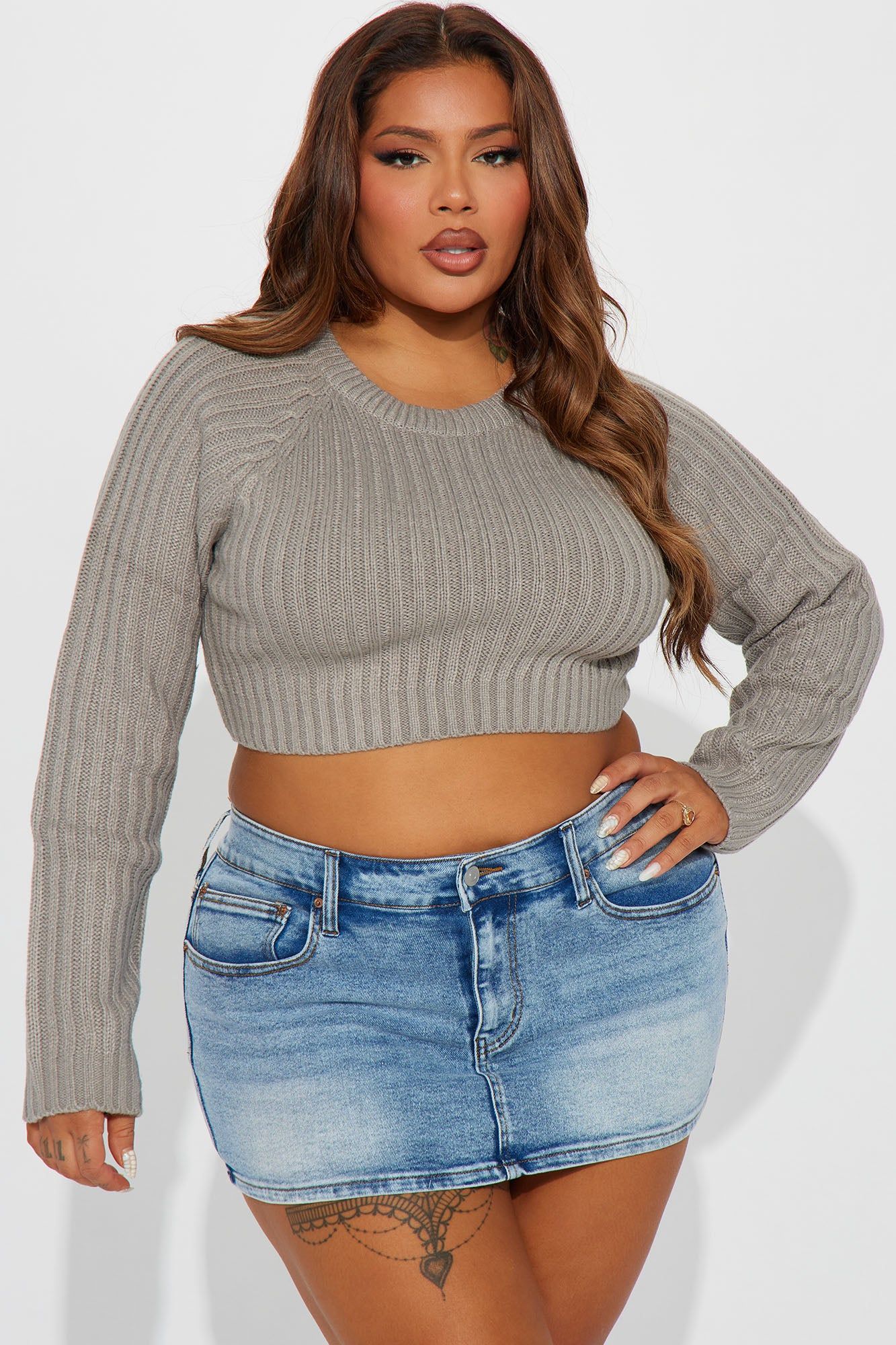 The Ultimate Staple Sweater - Grey sold by Fashion Nova product image thumbnail 4