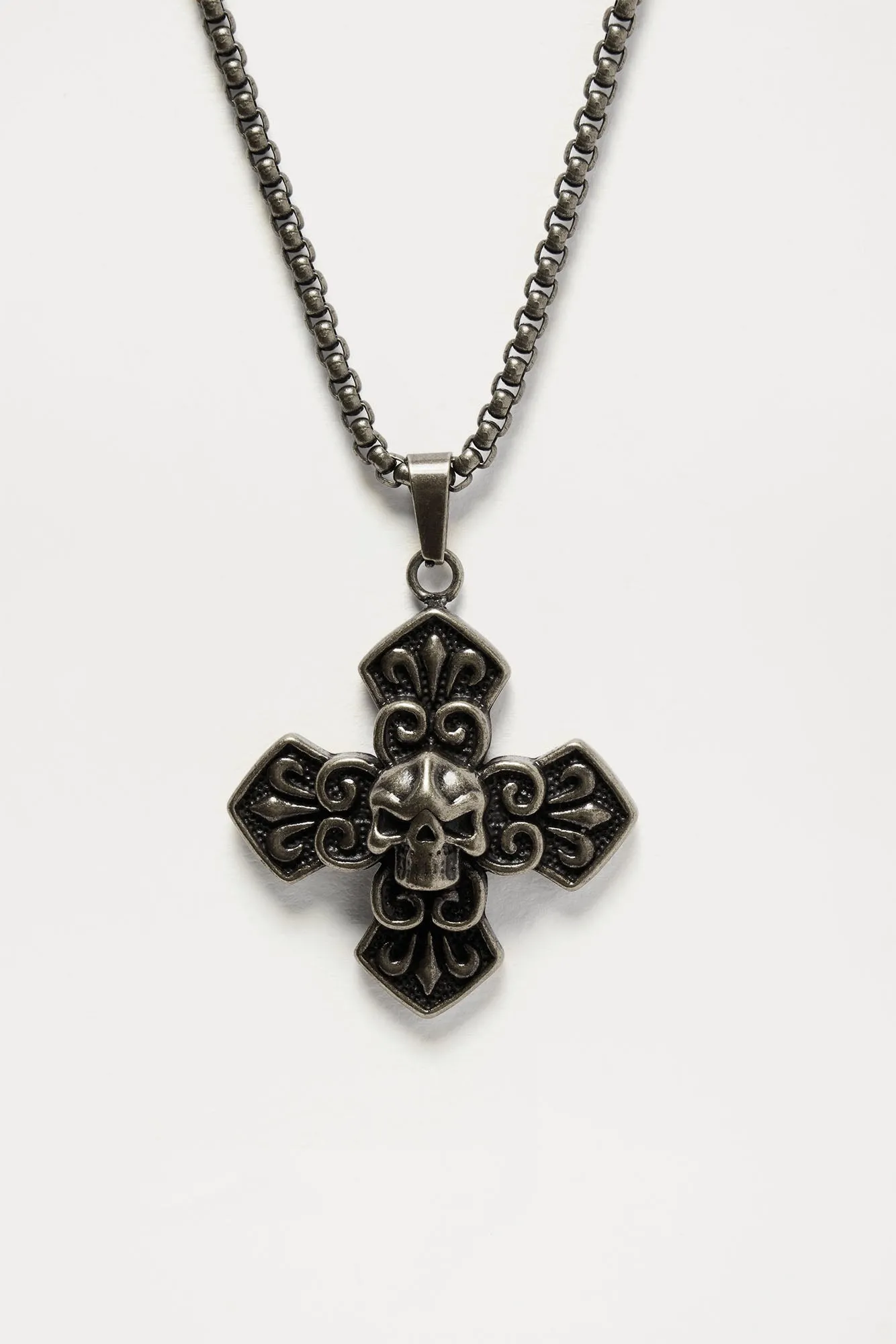 Ed Hardy Metal Necklace Chain - Silver sold by Fashion Nova product image thumbnail 2