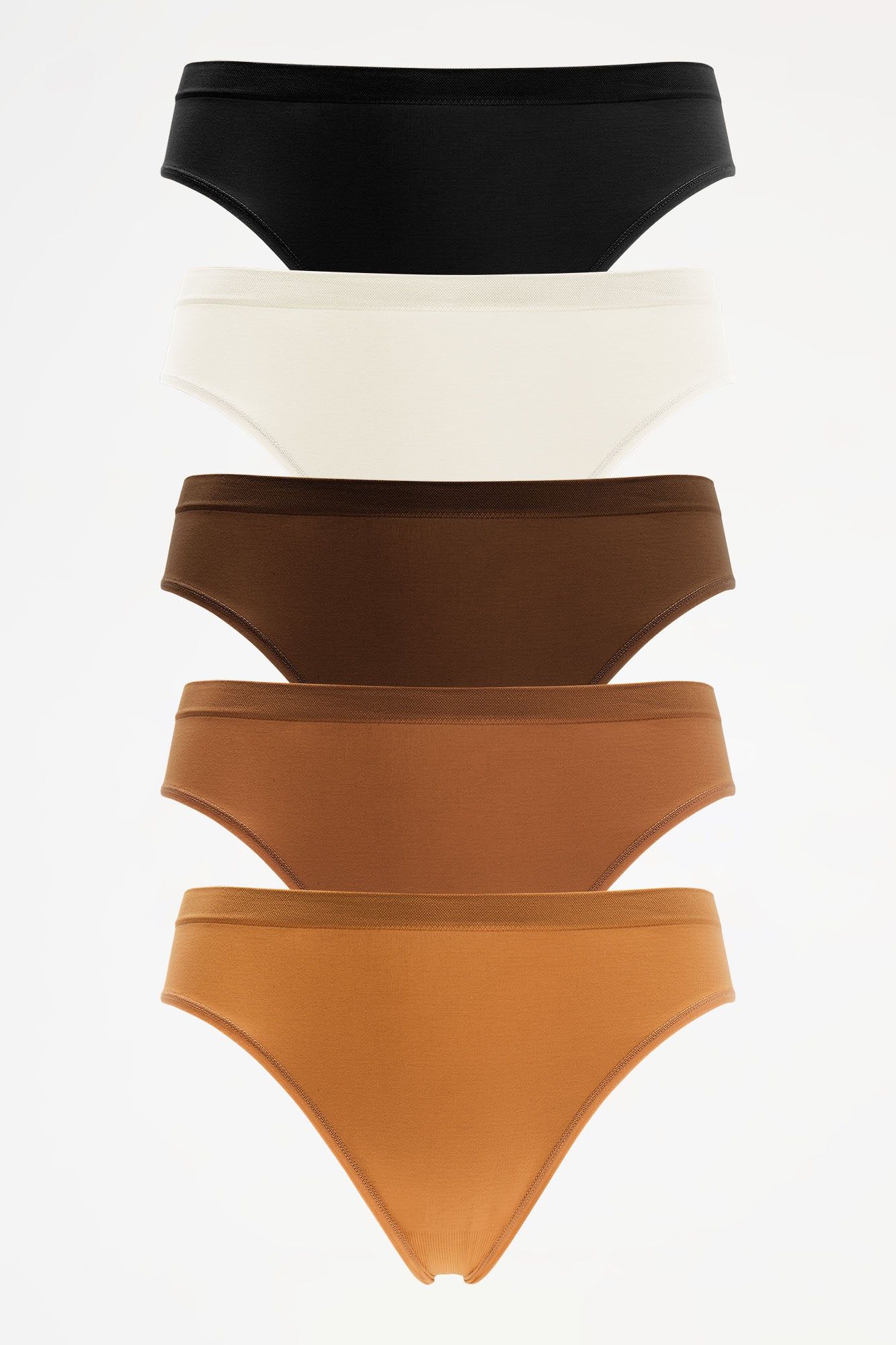 Easy Fit Seamless Bikini 5 Pack Panties - Black/combo sold by Fashion Nova product image thumbnail 4