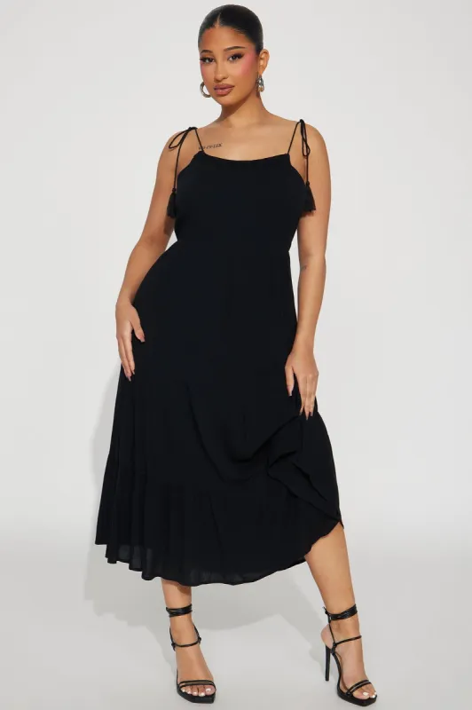Hailey Maxi Dress - Black sold by Fashion Nova
