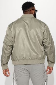 Day By Day Utility Bomber Jacket - Olive sold by Fashion Nova