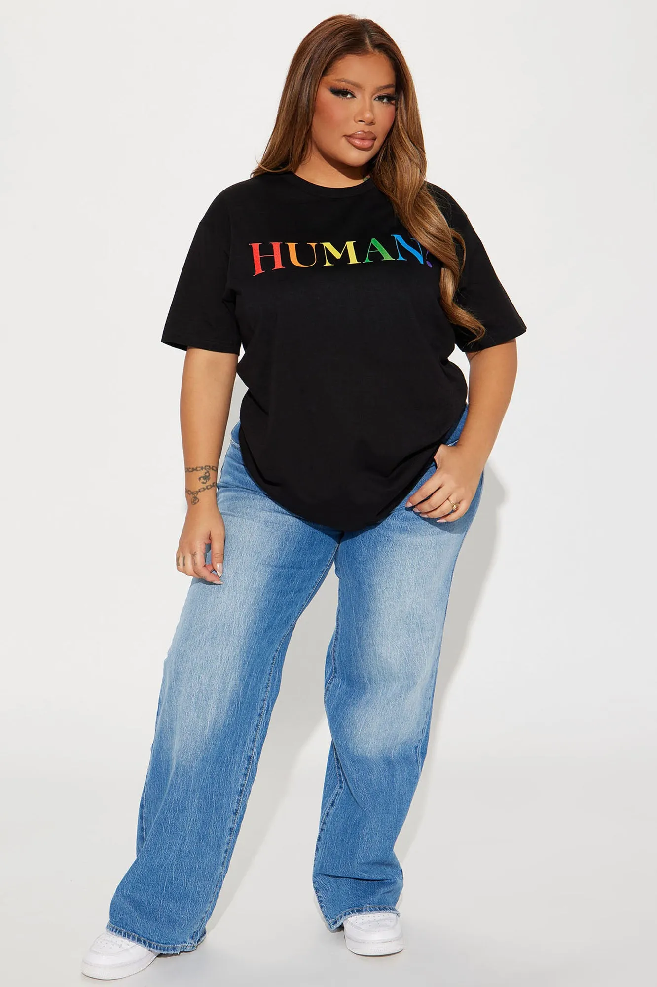 We Are All Human Pride Tee - Black sold by Fashion Nova product image thumbnail 5