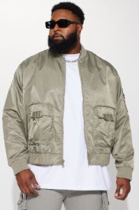 Day By Day Utility Bomber Jacket - Olive sold by Fashion Nova