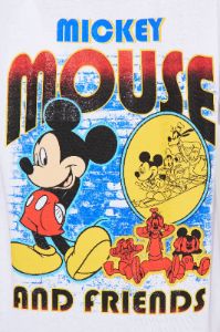 Mickey Mouse And Friends Graphic Tee - White sold by Fashion Nova