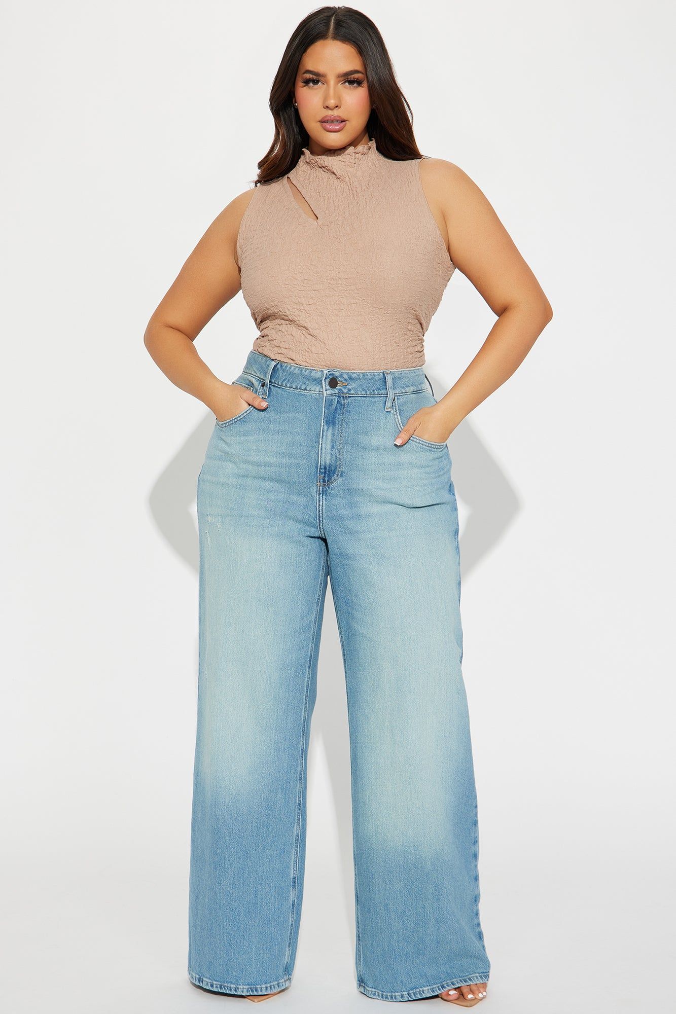 Melody Tinted Baggy Jeans - Vintage Wash sold by Fashion Nova product image thumbnail 4
