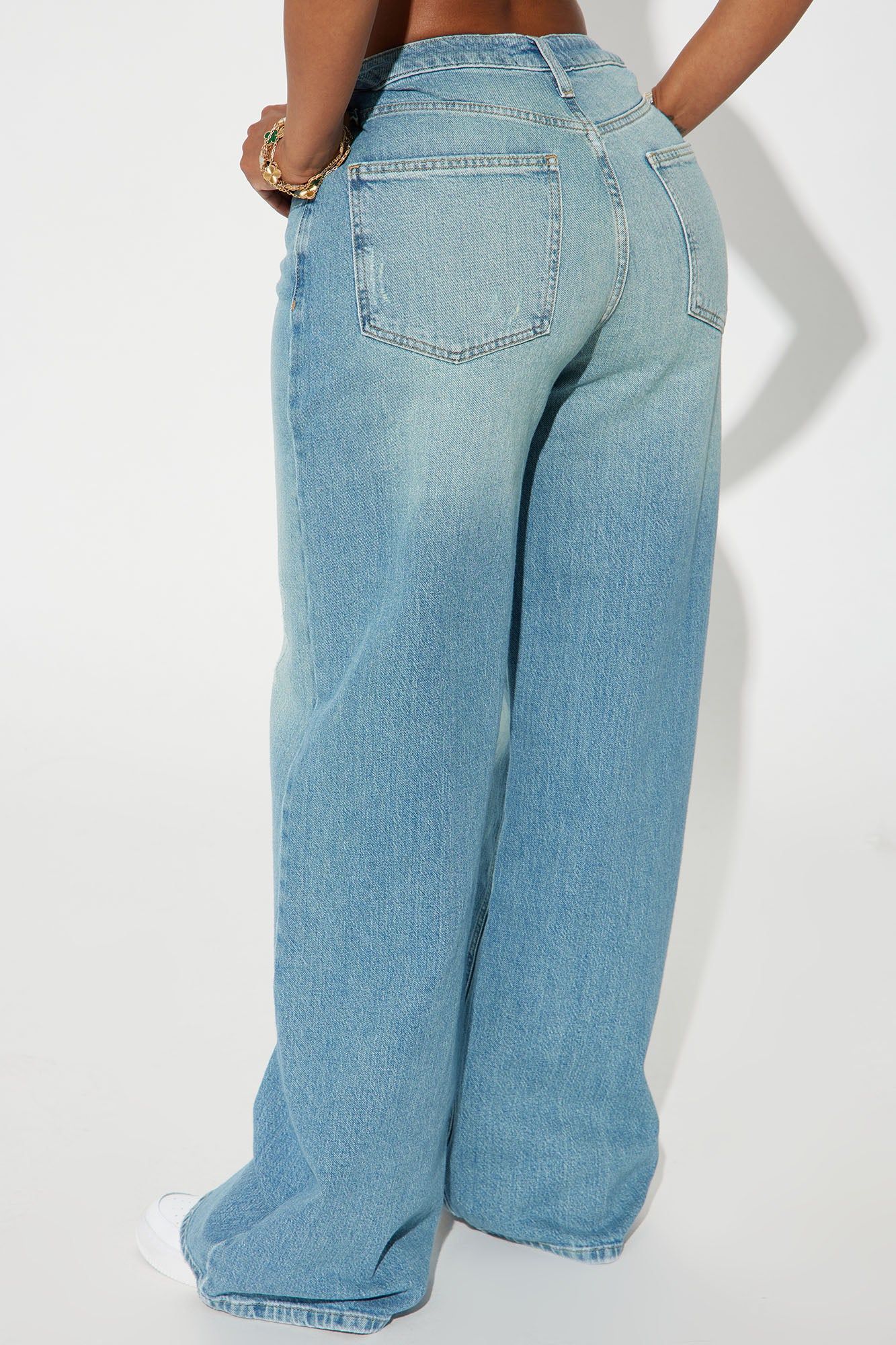 Melody Tinted Baggy Jeans - Vintage Wash sold by Fashion Nova product image thumbnail 3