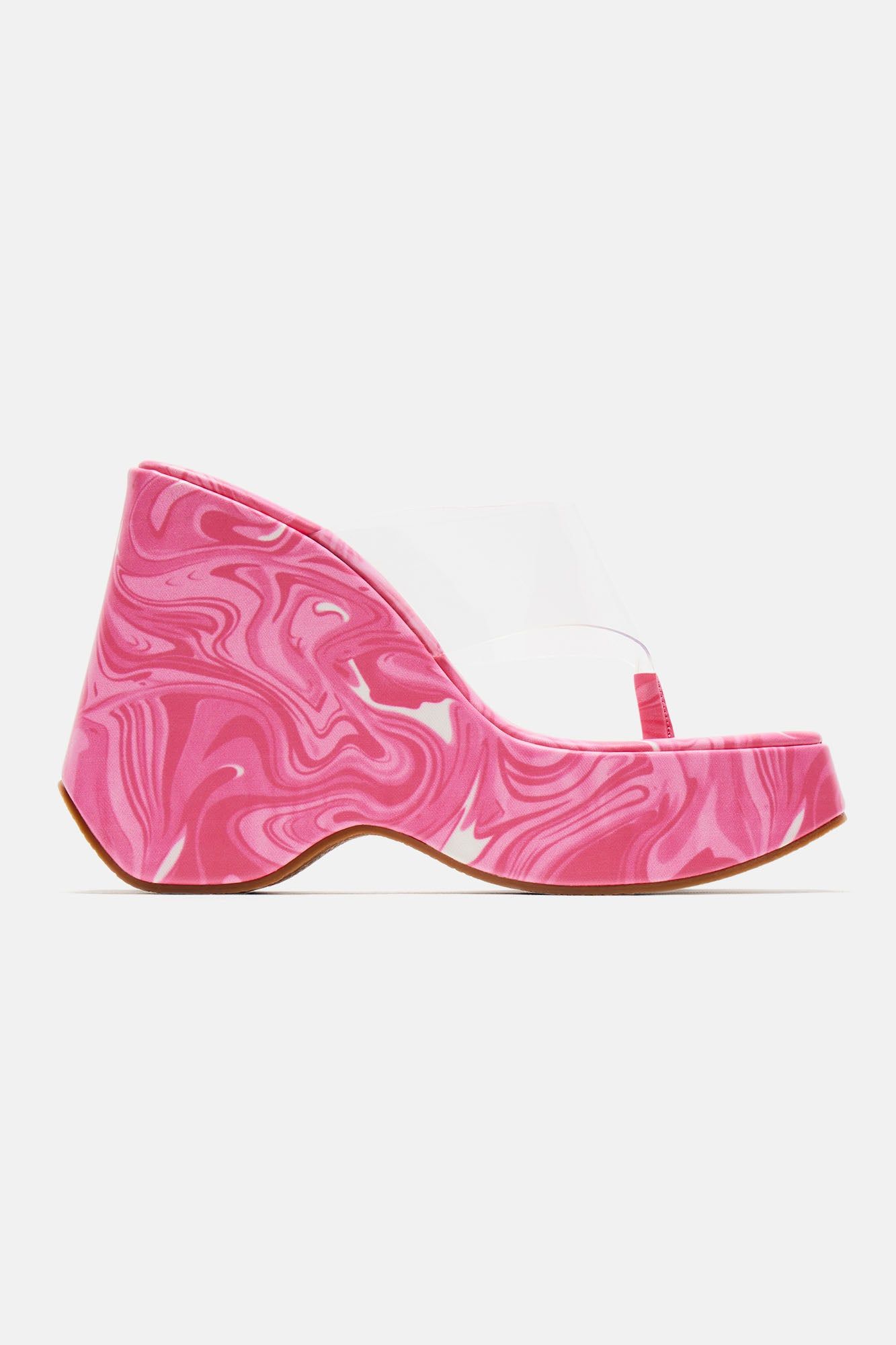Never Too Extra Platform Wedges - Pink sold by Fashion Nova product image thumbnail 3