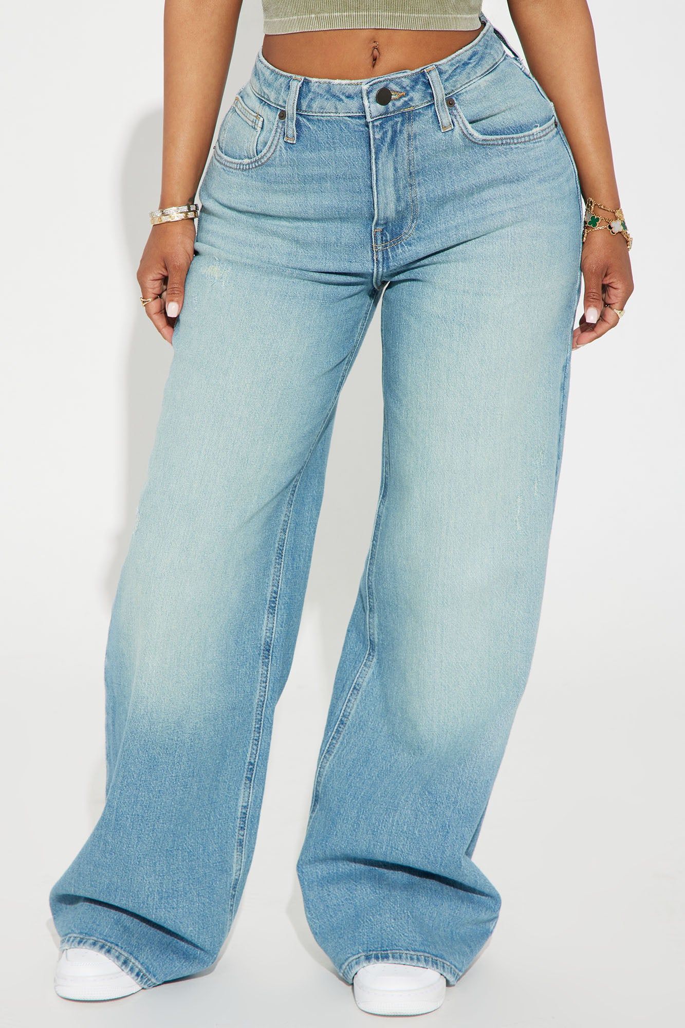 Melody Tinted Baggy Jeans - Vintage Wash sold by Fashion Nova product image thumbnail 2