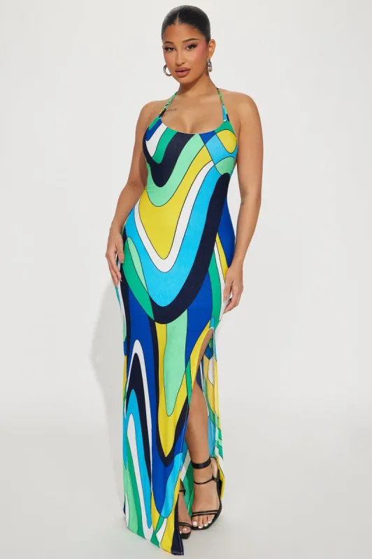 Woozie Maxi Dress - Blue sold by Fashion Nova