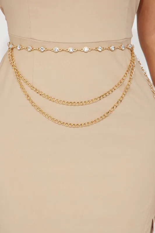 Madame In Paris Chain Belt - Gold sold by Fashion Nova