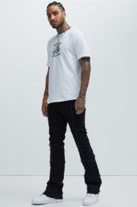 On Repeat Cargo Flare Pants - Black sold by Fashion Nova