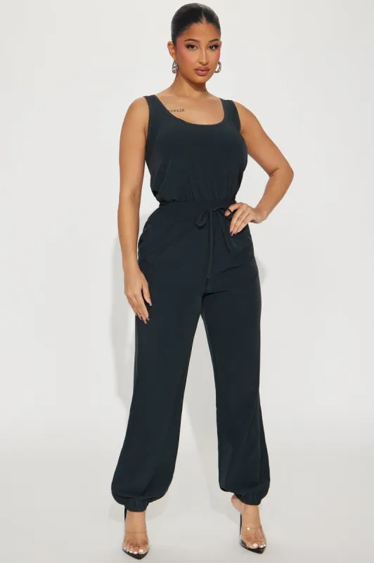 Part Of You Jumpsuit - Charcoal sold by Fashion Nova