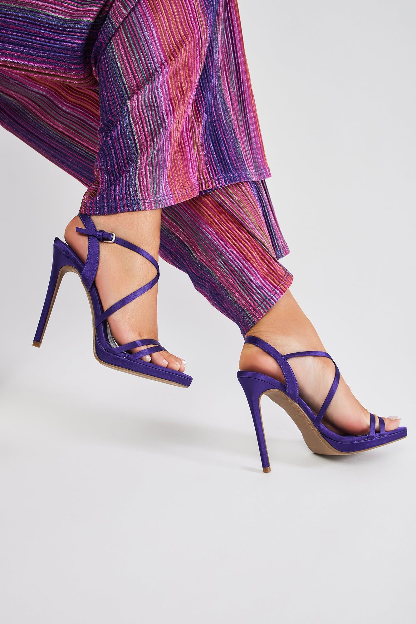Solina Heeled Sandals - Purple sold by Fashion Nova product image thumbnail 4