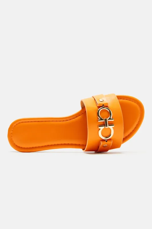 Over Too Soon Sandals - Orange sold by Fashion Nova