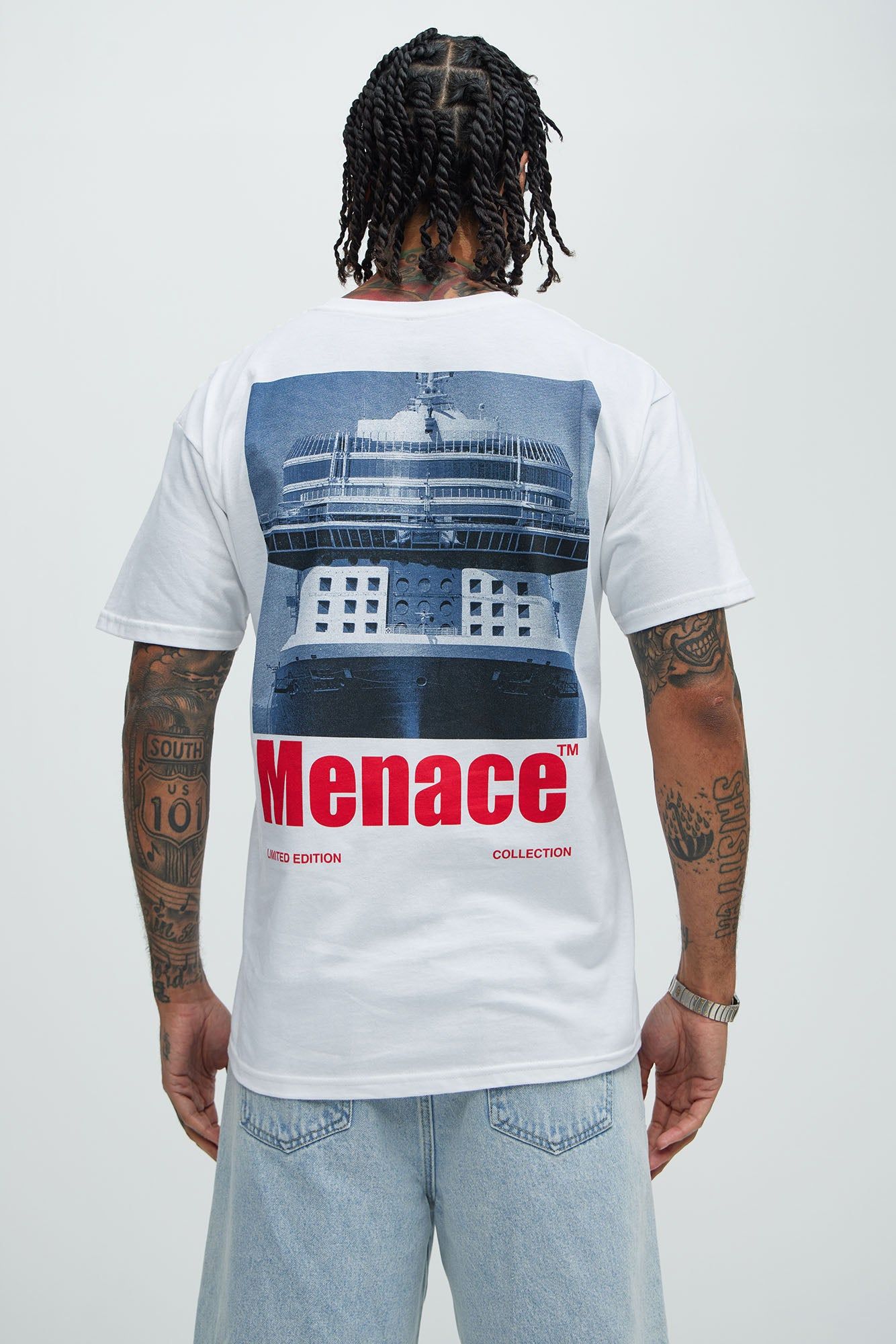 Menace Luxury Cruise Short Sleeve Tee - White sold by Fashion Nova product image thumbnail 4