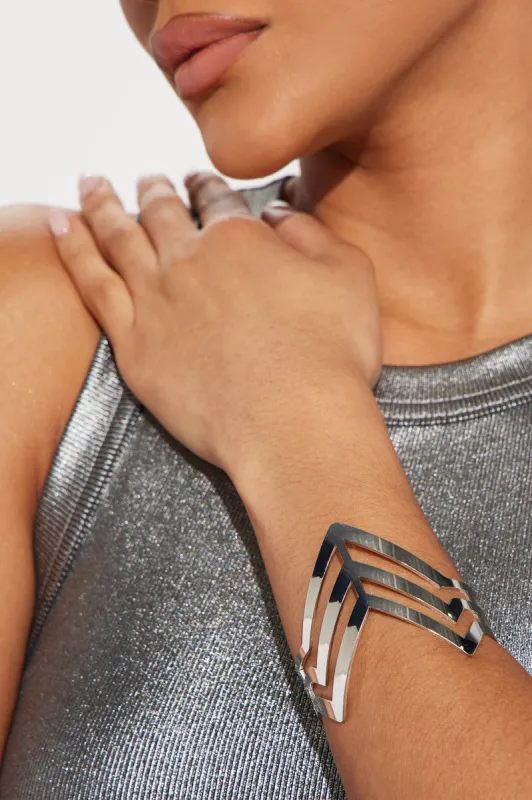 What's The Point Cuff Bracelet - Silver sold by Fashion Nova