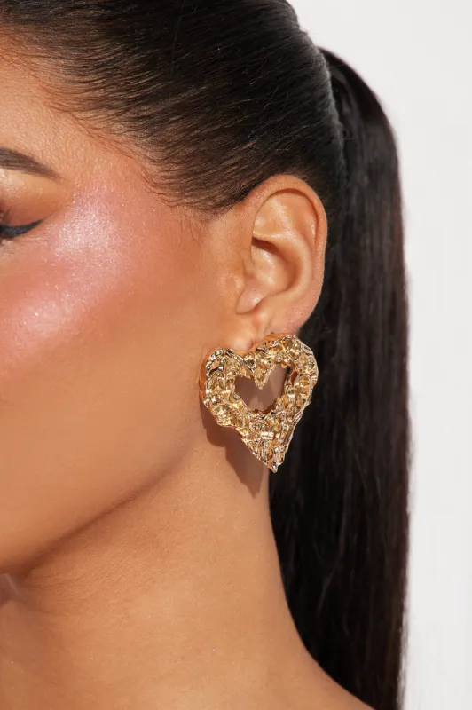 Love And Pleasure Earrings - Gold sold by Fashion Nova