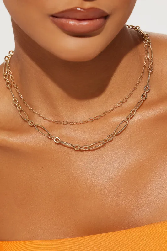 Always On Me Necklace - Gold sold by Fashion Nova