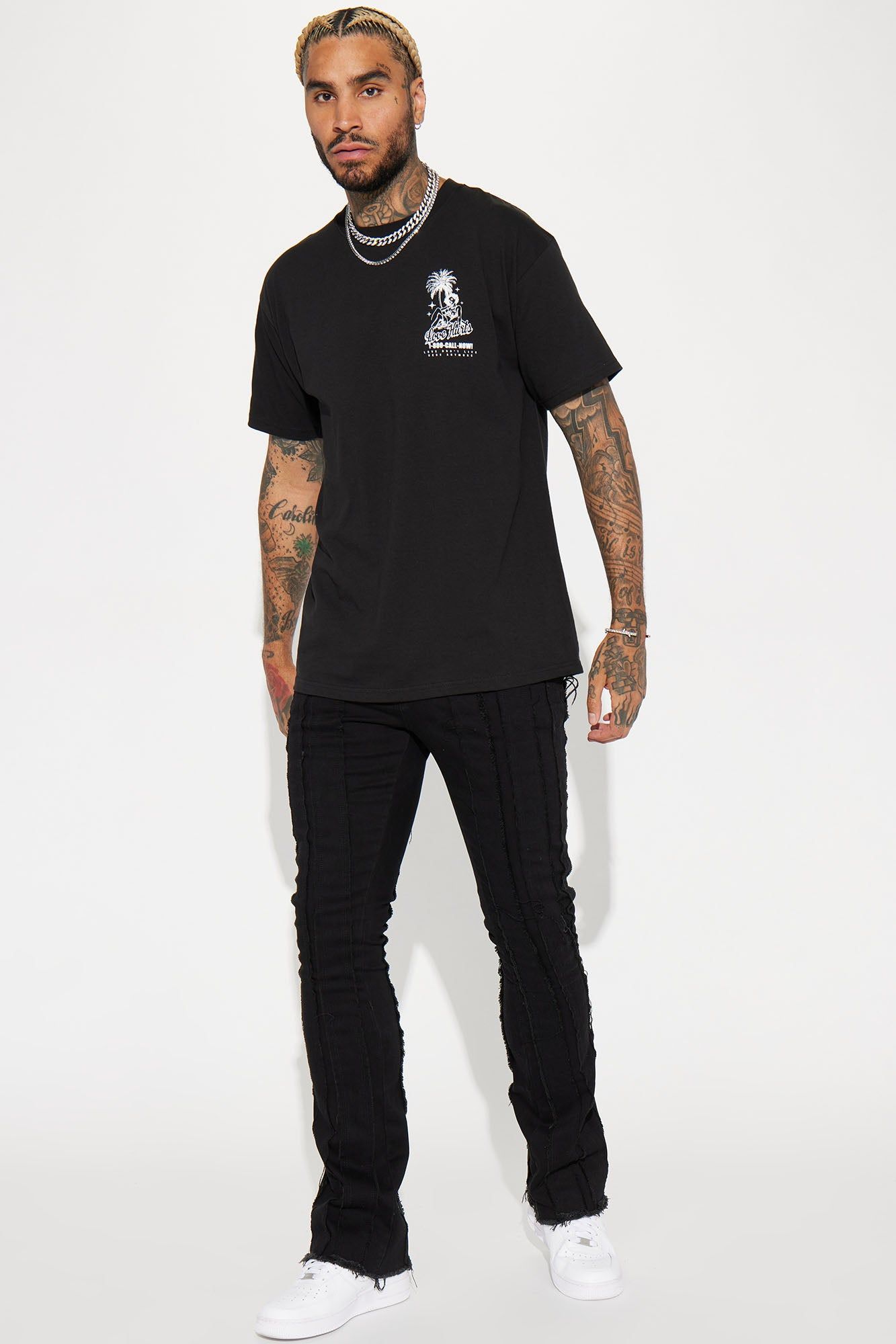 Love Hurts Call Now Short Sleeve Tee - Black sold by Fashion Nova product image thumbnail 3