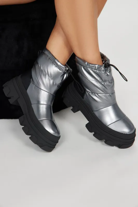 Back Outside Booties - Grey sold by Fashion Nova