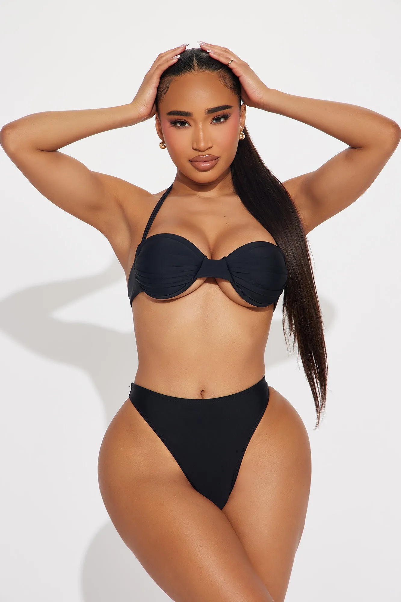 Mahahlia Bra Cup 2 Piece Bikini - Black sold by Fashion Nova