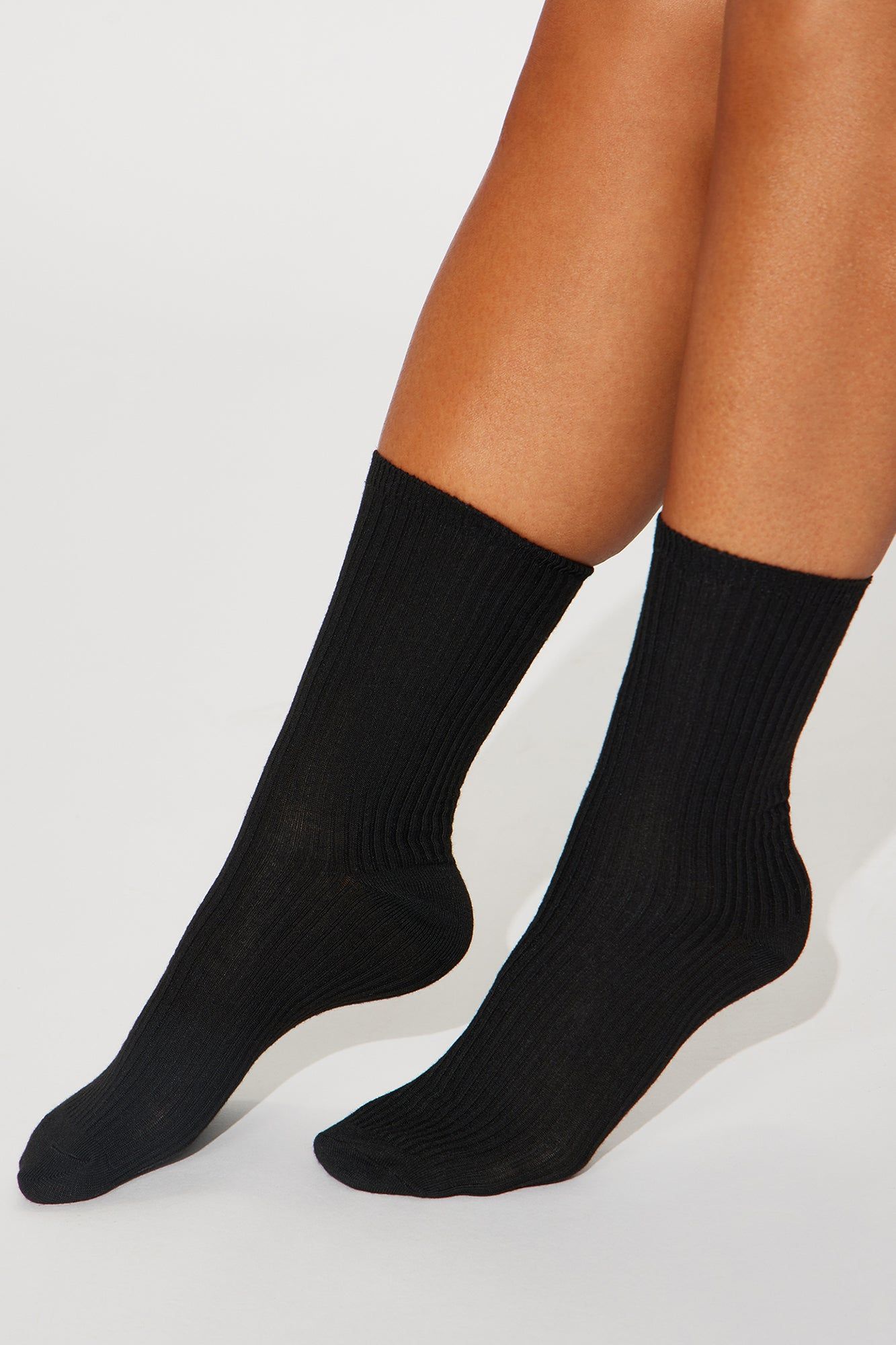6 Pack Ribbed Socks - Black/combo sold by Fashion Nova product image thumbnail 2