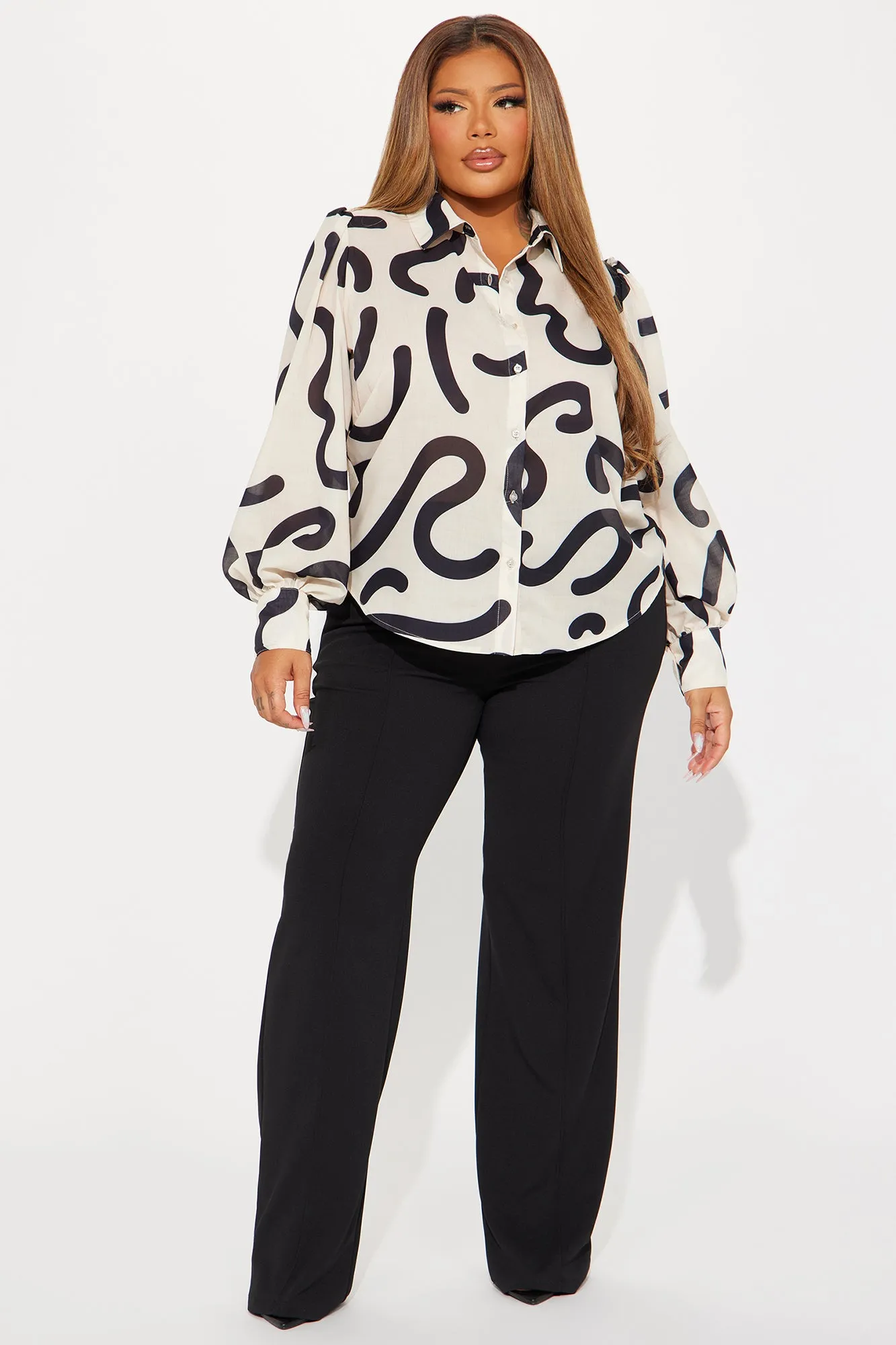 Out Of Line Shirt - Taupe/combo sold by Fashion Nova product image thumbnail 5