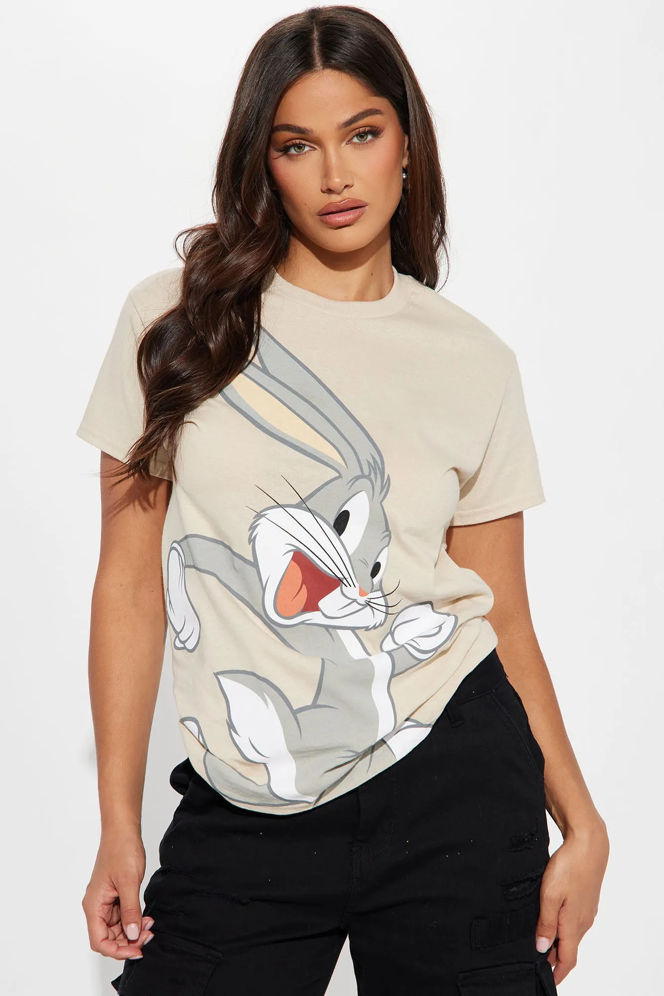 Bugs Bunny Love Graphic Tee - Sand sold by Fashion Nova