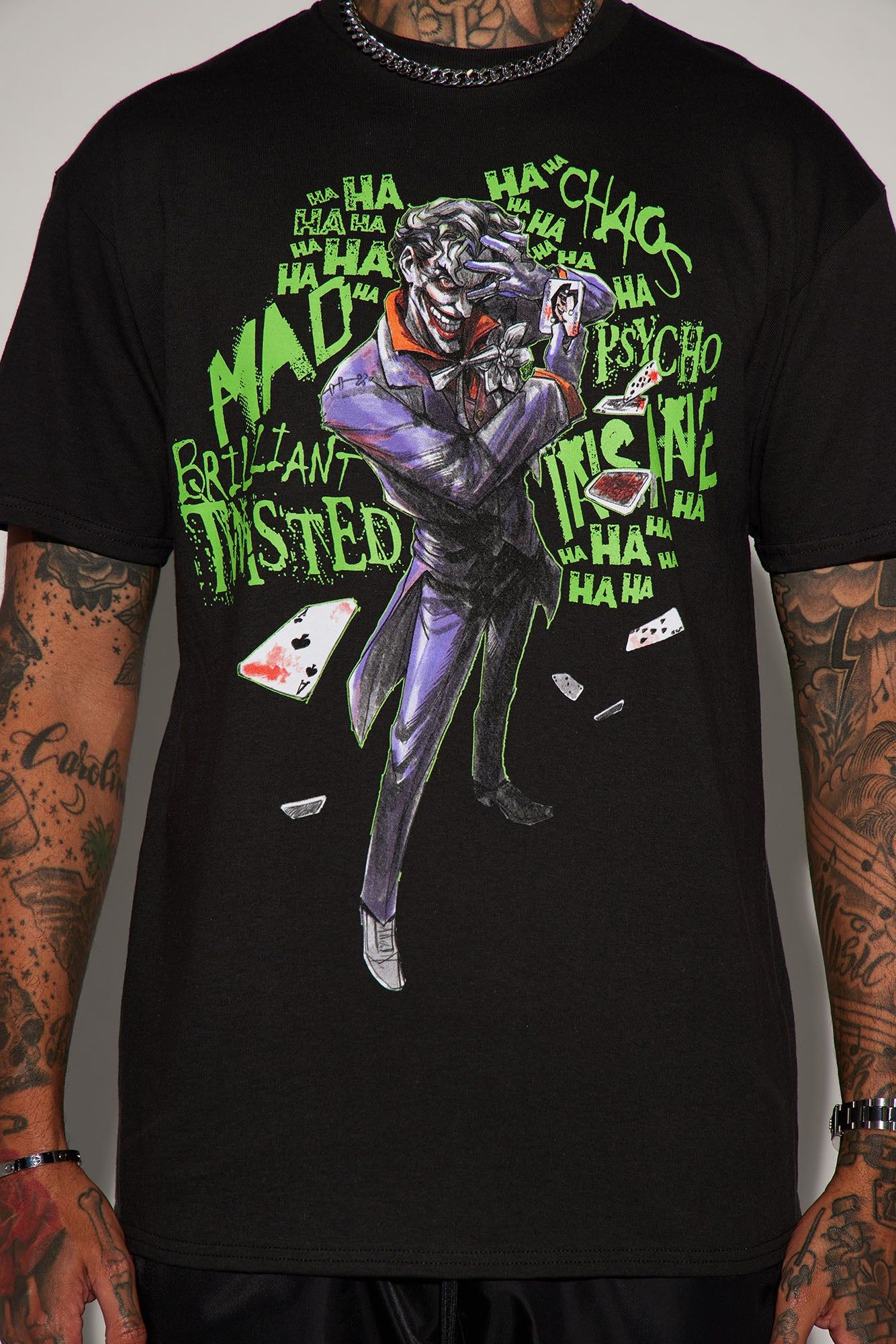 The Twisted Joker Short Sleeve Tee - Black sold by Fashion Nova product image thumbnail 3
