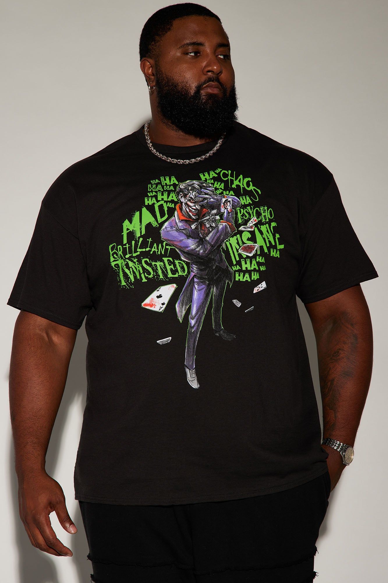 The Twisted Joker Short Sleeve Tee - Black sold by Fashion Nova product image thumbnail 4