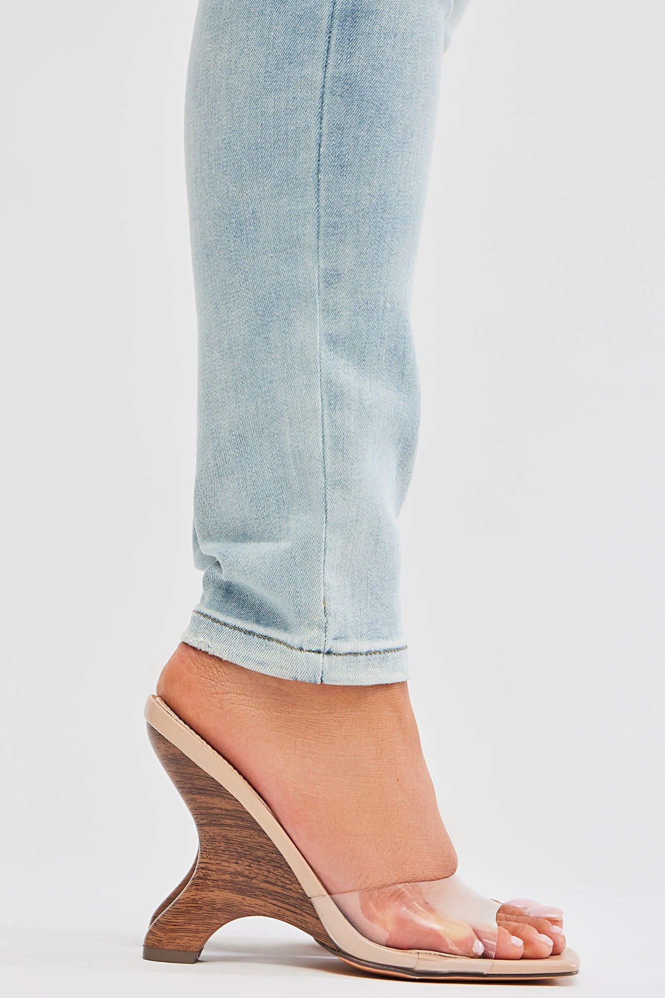 Nora Clear Wedges - Nude sold by Fashion Nova product image thumbnail 5