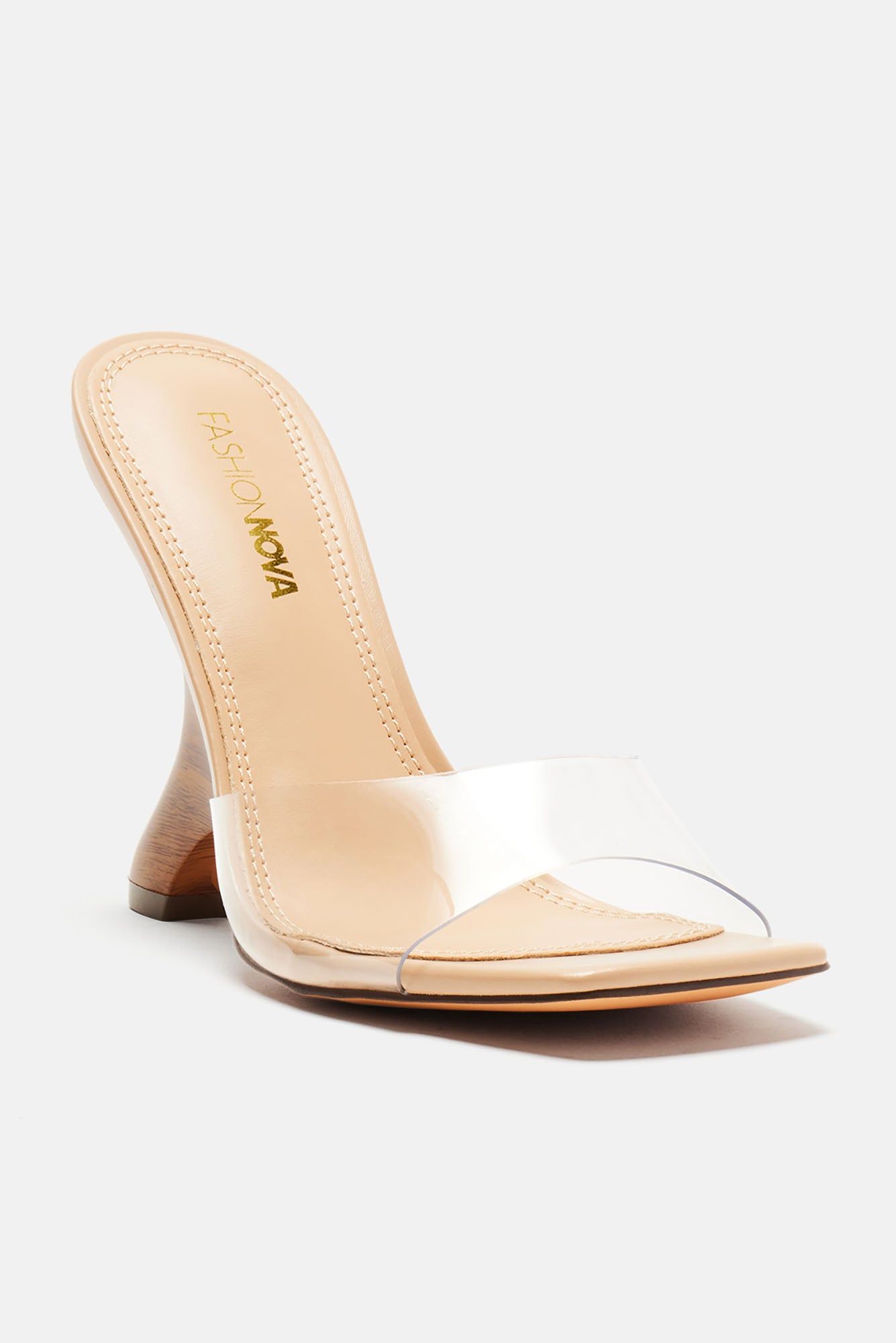 Nora Clear Wedges - Nude sold by Fashion Nova product image thumbnail 2