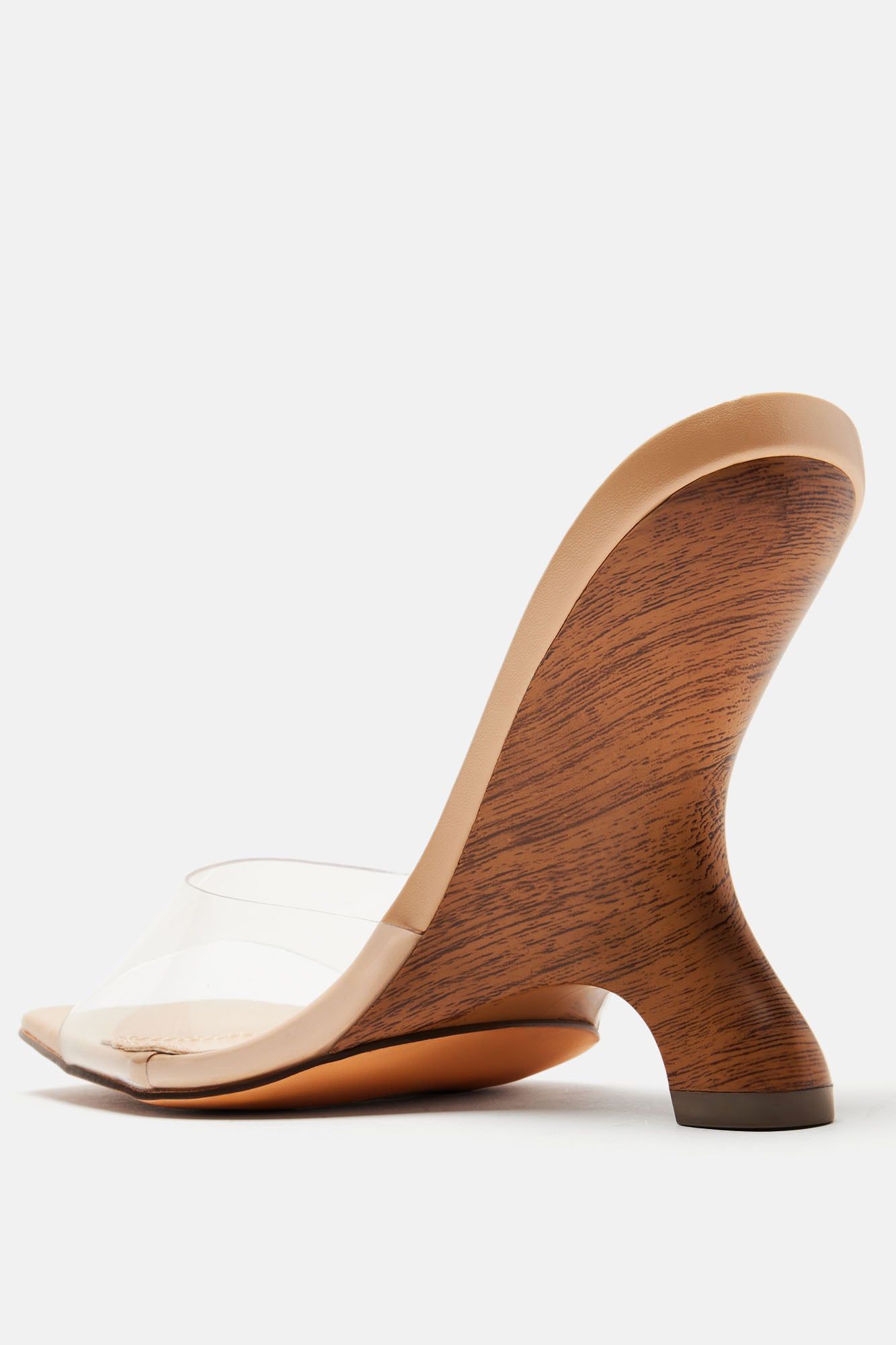 Nora Clear Wedges - Nude sold by Fashion Nova product image thumbnail 4