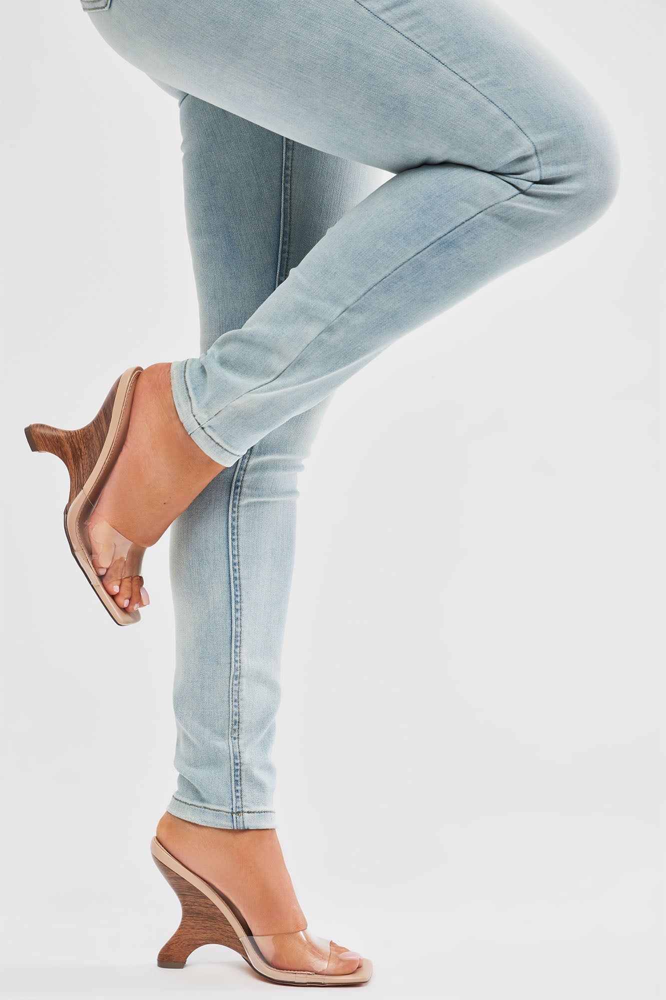 Nora Clear Wedges - Nude sold by Fashion Nova product image thumbnail 3