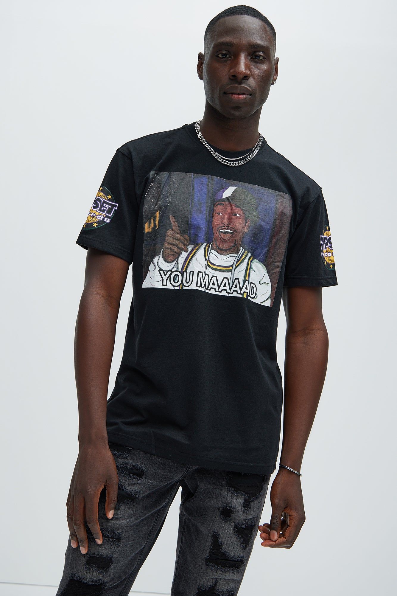 Dipset You Mad Short Sleeve Tee - Black sold by Fashion Nova