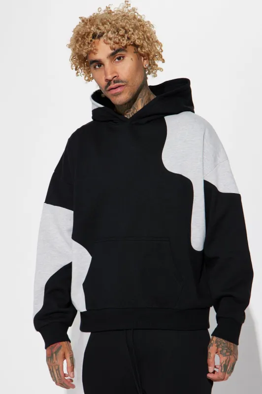 Tyson Opposite Forces Oversize Hoodie - Black/Grey sold by Fashion Nova