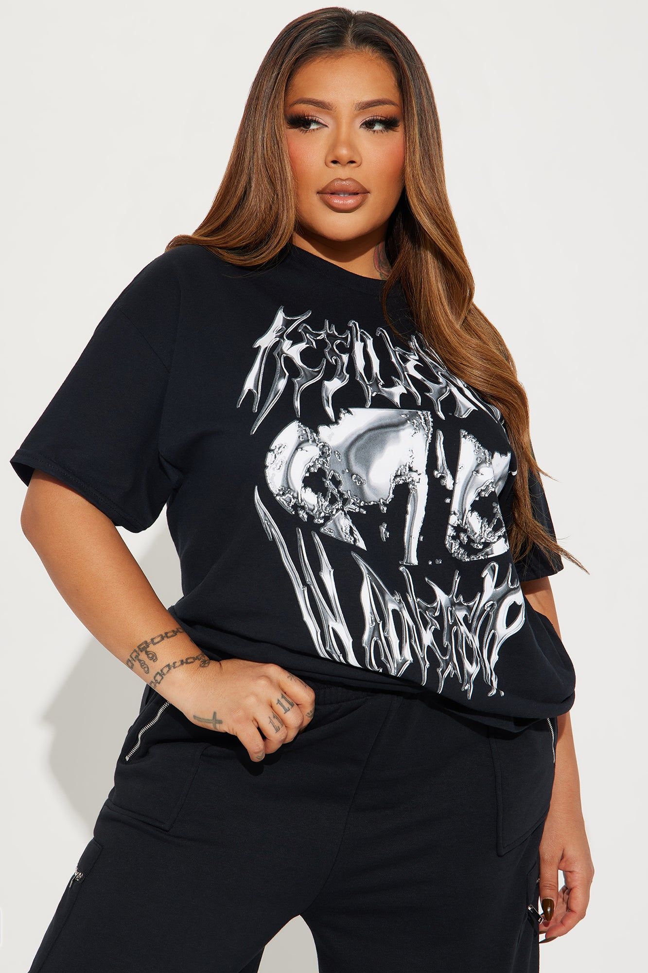 Resilience Chrome Graphic Tee - Black sold by Fashion Nova product image thumbnail 4