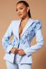 Claudette Floral Embroidered Blazer Set - Light Blue sold by Fashion Nova