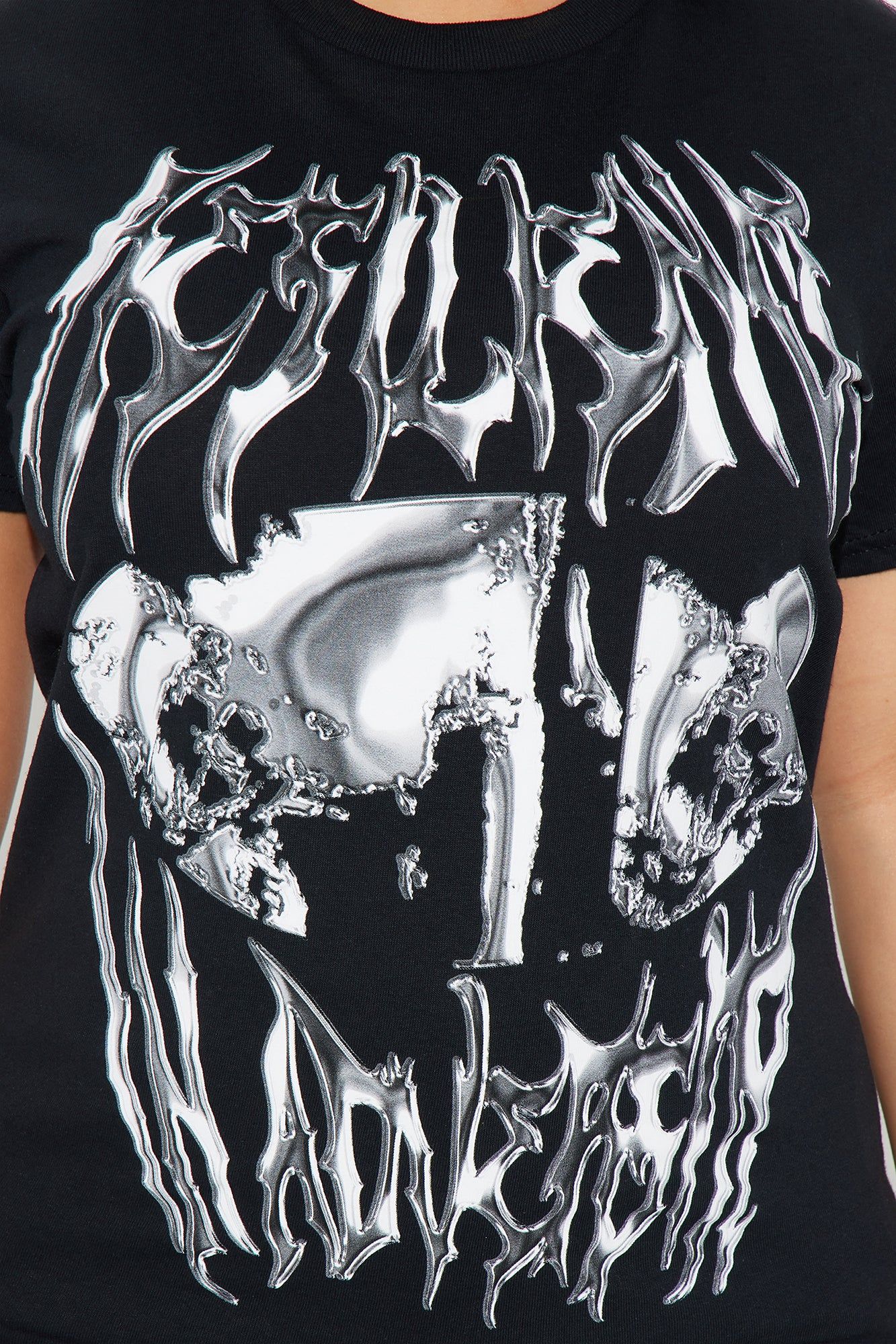 Resilience Chrome Graphic Tee - Black sold by Fashion Nova product image thumbnail 3