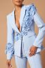 Claudette Floral Embroidered Blazer Set - Light Blue sold by Fashion Nova