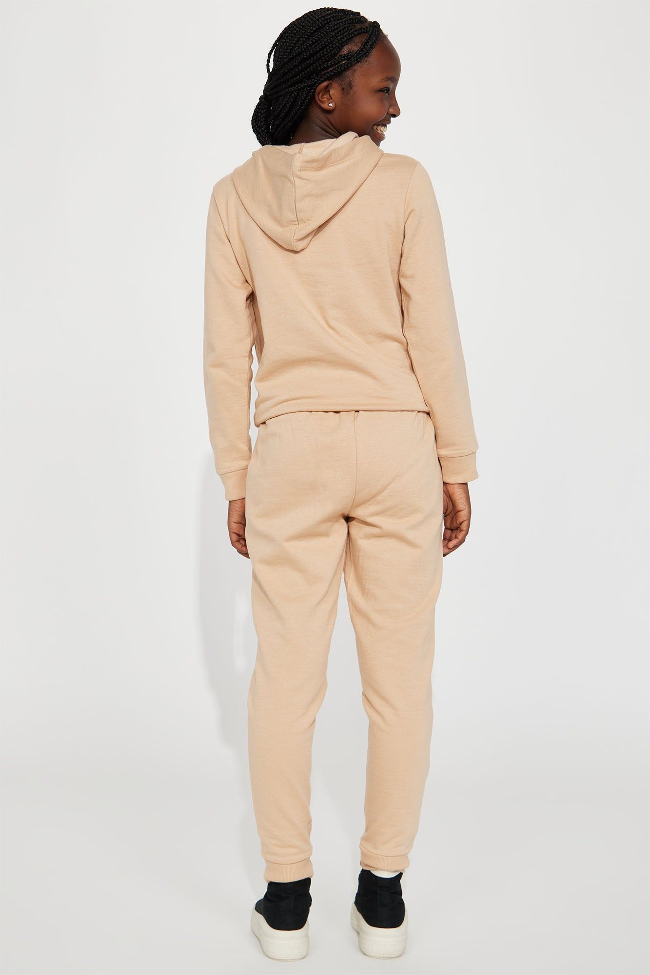 Mini Melaninaire Fleece Jogger Set - Khaki sold by Fashion Nova product image thumbnail 4