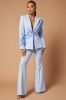 Claudette Floral Embroidered Blazer Set - Light Blue sold by Fashion Nova