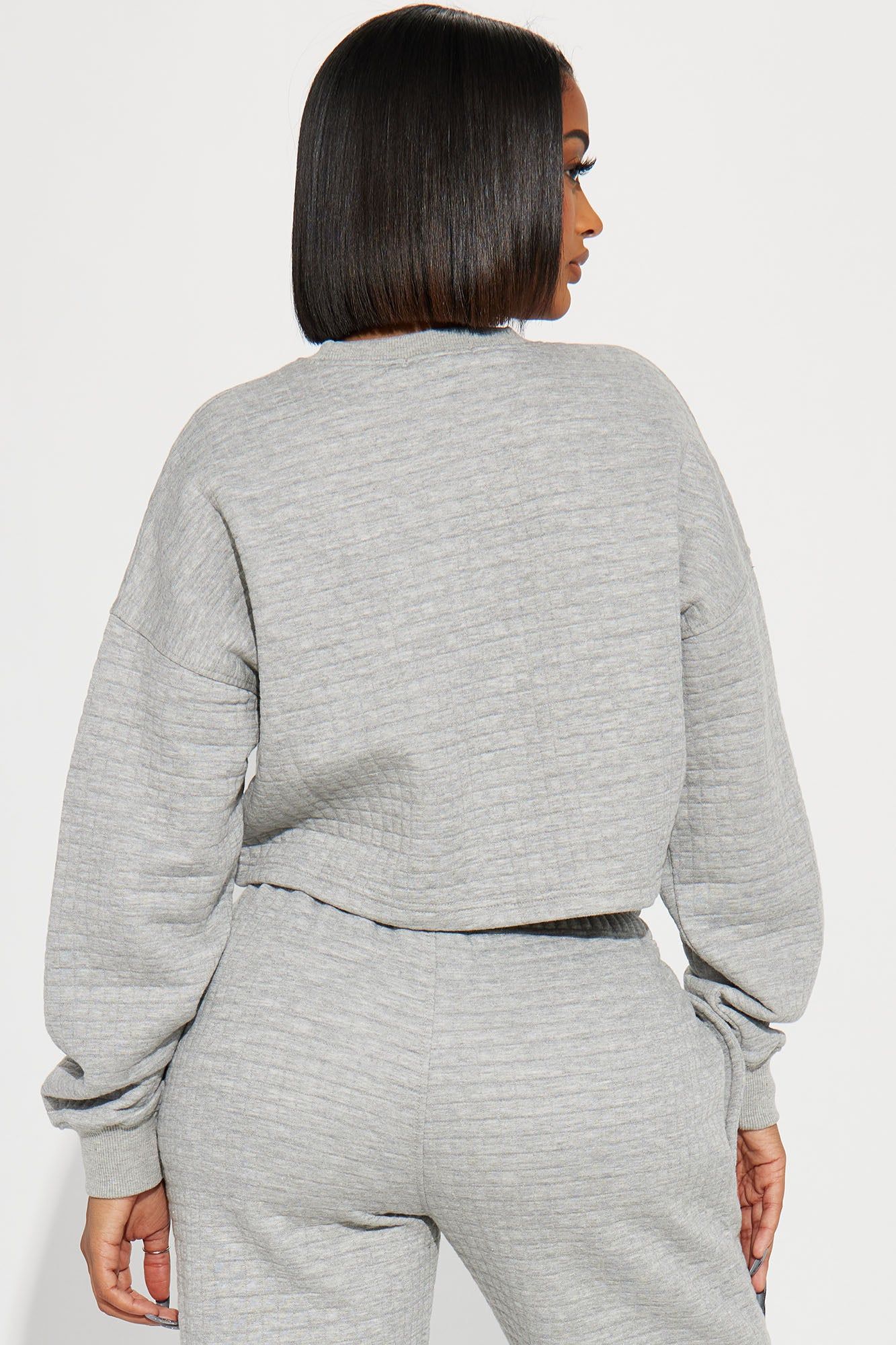 Chill With Me Lounge Sweatshirt - Heather Grey sold by Fashion Nova product image thumbnail 3