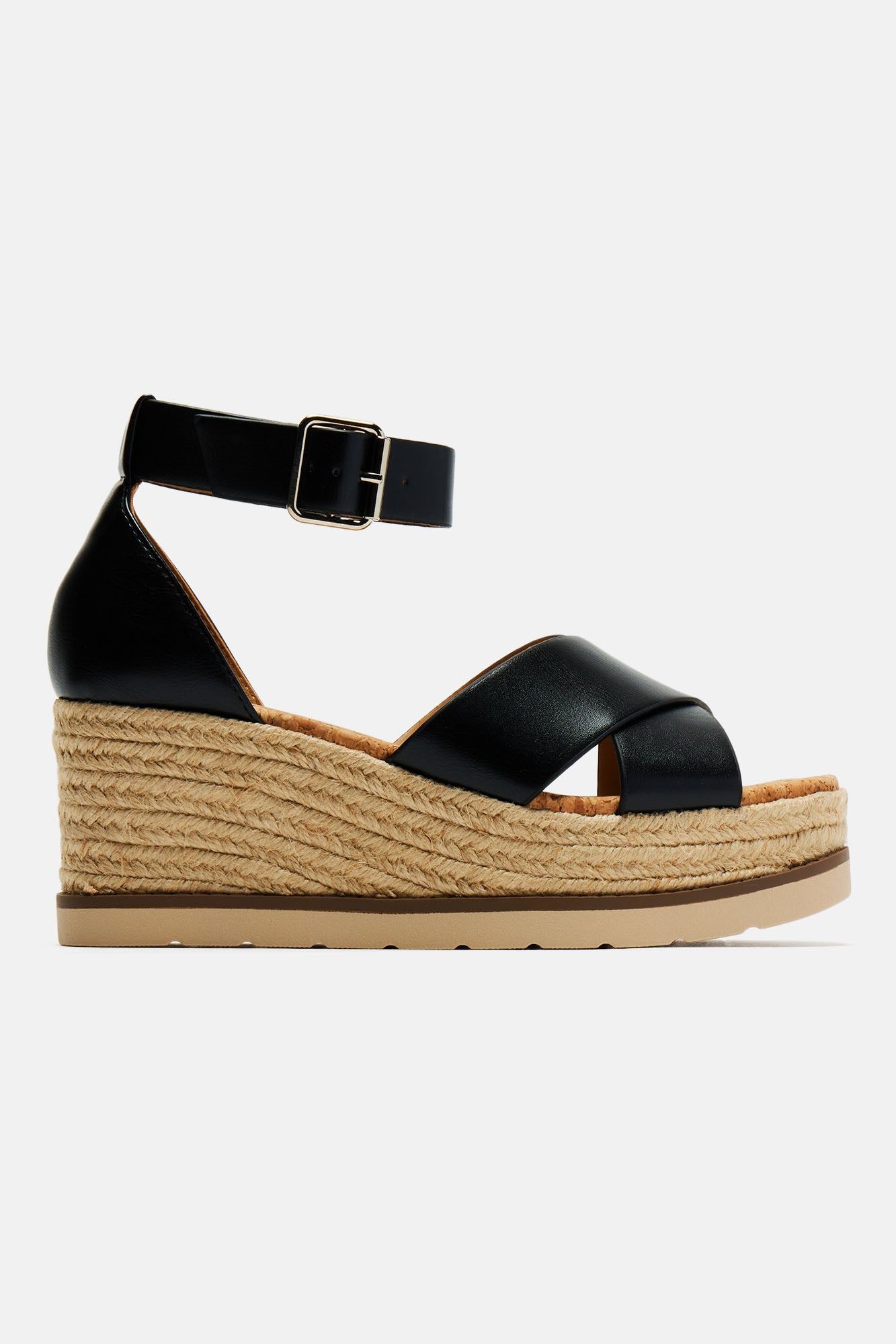 Crossin' Paths Platform Wedges - Black sold by Fashion Nova product image thumbnail 3